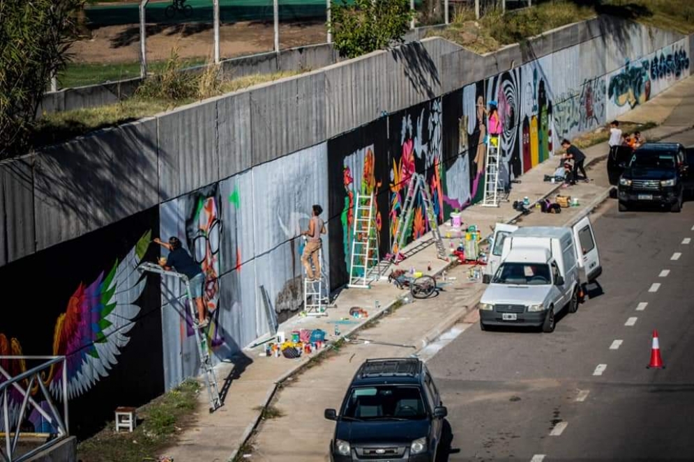 Hasta este viernes estara el encuentro de muralistas y grafiteros