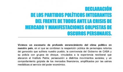 Declaración de los partidos políticos...