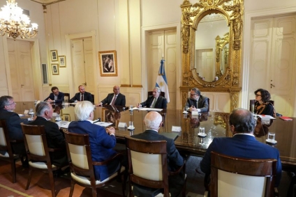El presidente recibió a las autoridades de la UIA para seguir avanzando en el modelo de desarrollo “industrial y productivista”