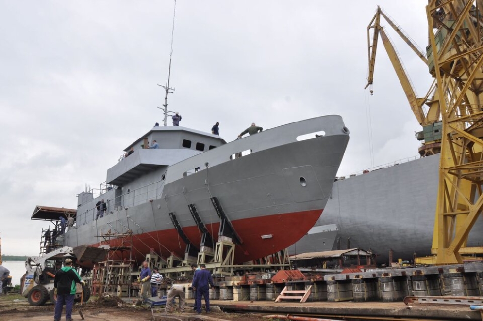 Se volvió a construir y botar un barco tras 9 años en el Astillero Río Santiago