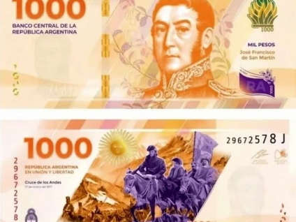 Nuevo billete de 1.000 pesos fue premiado como el "mejor" de la región