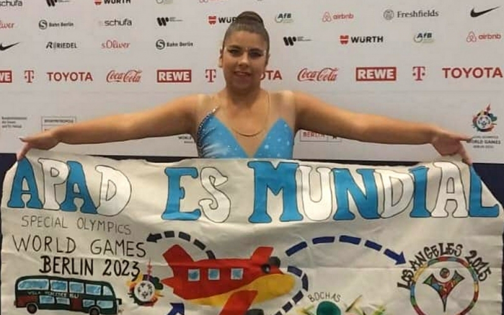 Juegos Mundiales Especiales en Berlín ,Roxana Rojas se subió al podio.