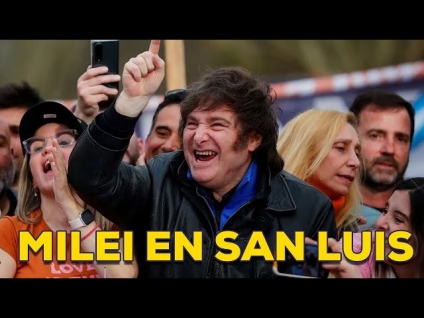 Javier Milei pasó por San Luis