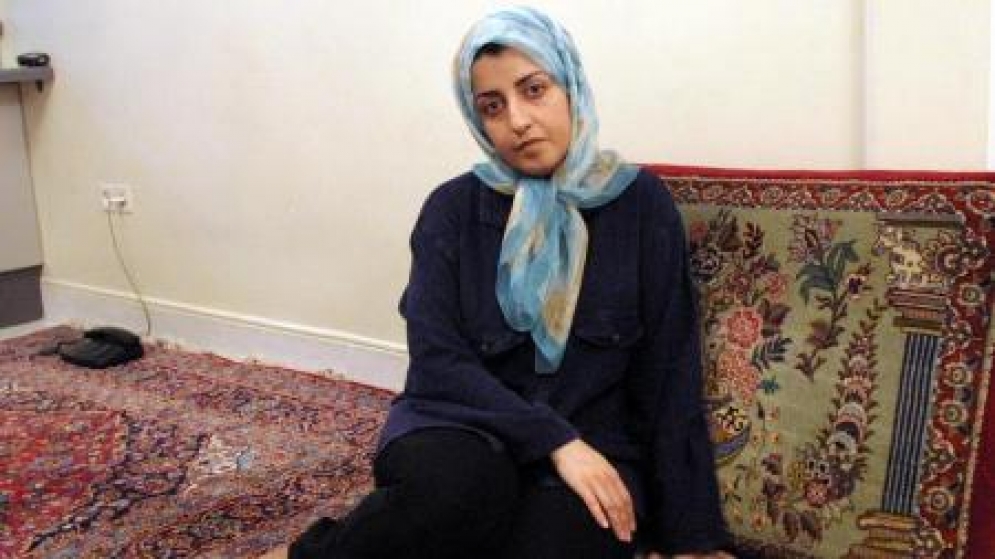 La activista iraní Narges Mohammadi, Premio Nobel de la Paz 2023, está presa