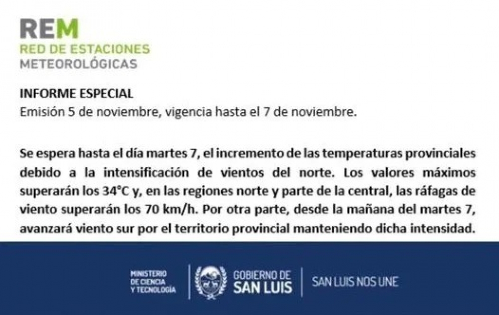 Se pronostican altas temperaturas para la semana en toda la provincia