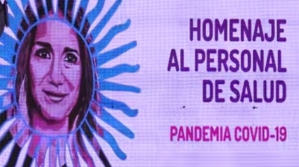 La Bioquimica Mercedina Carina Chirino representa el Mural Federal en Malbrán