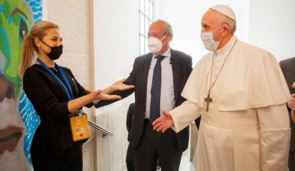Fabiola Yañez se reunió con el Papa en Roma