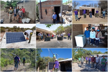 Instalación de equipos solares fotovoltaicos a familias rurales